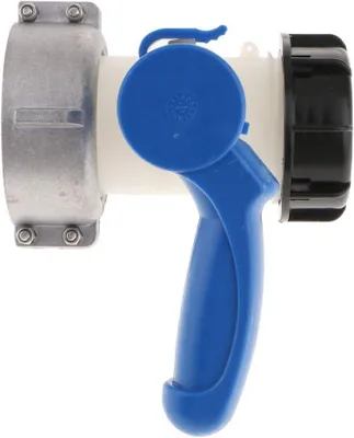 Productafbeelding van IBC Tank Adapter - Regenton Koppeling - Waterafvoer Regelen - Hoge Mechanische Sterkte - 75 mm - Zwart