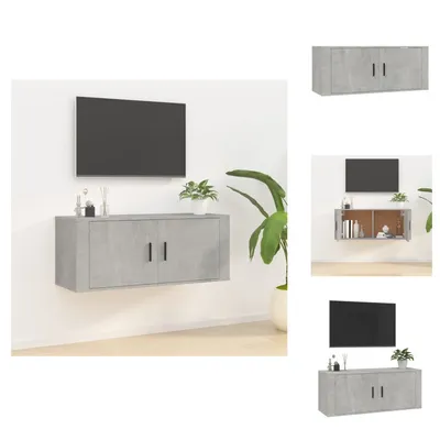 Produktbild von vidaXL TV-Wandschrank Betongrau 100x34,5x40 cm -  TV-Möbel