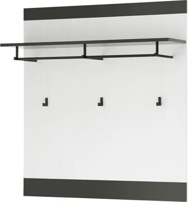 Produktbild von Wandpaneel Sherwood 74 Paneel Pinie weiß und anthrazit 92 cm