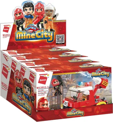 Produktbild von QMAN Feuerwehr Mini Set 4er Pack Bauset