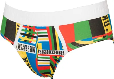 Immagine prodotto di Slip mutanda intimo uomo underwear olympic print BIKKEMBERGS articolo VBKT04842, S, Cotone 95%,Spandex 5%