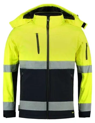Produktbild von Rimeck - Softshelljacke für Herren, Signalkleidung PP7046 (4XL) (Fluoreszierendes Gelb)