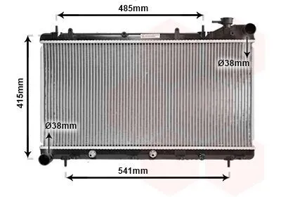 Immagine prodotto di VAN WEZEL 51002016 Radiatore Radiatore acqua Radiatore motore