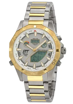 Produktbild von ETT EGT-11358-55M Solar Drive Funkuhr Alaska Chronograph Herrenuhr 44mm 5ATM