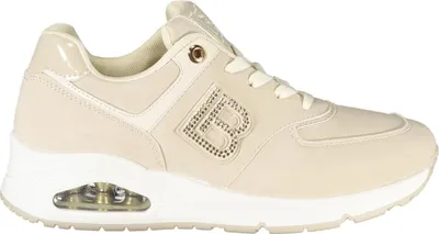 Produktbild von Beiger Damensneaker mit Strass & kontrastierenden Details
