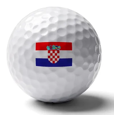 Zdjęcie produktu dla Spersonalizowane piłki golfowe z flagami państw (6 sztuk)