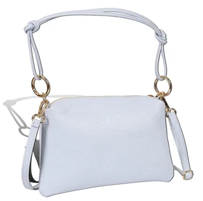 Produktbild von Toscanto Damen Umhängetasche Leder Tasche hellblau D2OTT861UH2