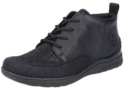 Produktbild von Rieker Damen Stiefelette Schnürboot sportliche Laufsohle 48922, Größe:37 EU, Farbe:Schwarz