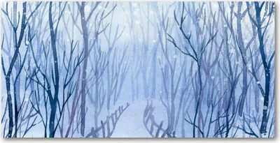 Produktbild von Tulup Glas-Bild -140x70- Wandkunst Dekorative Wand für Küche & Wohnzimmer - Landschaften - Winterwald - Weiß
