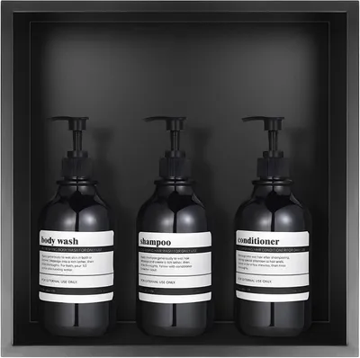Immagine prodotto di Doccia a nicchia, acciaio inossidabile, 32 x 32 x 8,5 cm, ideale per l'organizzazione del bagno