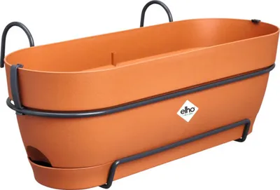 Produktbild von Balkonkasten Elho Vibia Campana Allin1 Kunststoff 50 x 26 x 17,7 cm braun