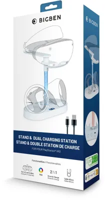 Produktbild von Bigben Ladestation für 2 Playstation 5 VR2 Charger Stand mit Ladekabel BB021127