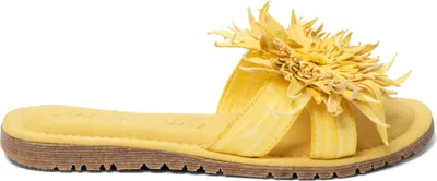 Produktbild von Lazamani Moa Damen Leder-Pantoletten Yellow Größe 41