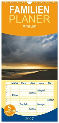 Produktbild von Familienplaner 2027 - Amrum mit 5 Spalten (Wandkalender, 21 x 45 cm) CALVENDO