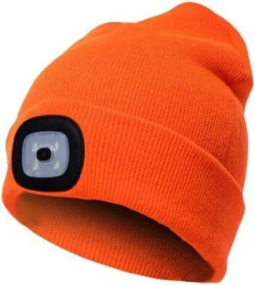 Produktbild von LED Mütze mit Licht, Beleuchtete Mütze Aufladbar USB für Männer und Frauen,Einstellbare Helligkeit Stirnlampe Winter Beanie Mütze mit Licht,Uni Winter