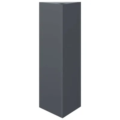 Produktbild von vidaXL Pflanzkübel Anthrazit Dreieckig 30x26x75 cm Stahl