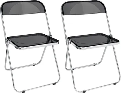 Produktbild von 2er Set Klappstuhl Lounge-Sessel Besuchersstuhl PET‌ Schwarz