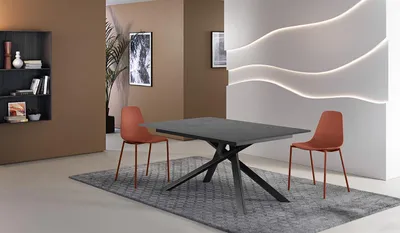 Produktbild von Pulse - Ausziehbarer Tisch (140/190 x 90 cm) aus schwarzem Melamin