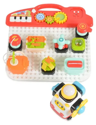 Image de Centre musical Montessori pour bébé Huanger - HE8081, avec blocs