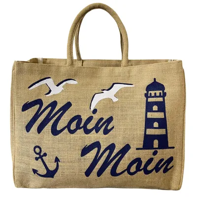 Produktbild von Domelo Einkaufstasche groß Jute Tasche Strandtasche XXL Damen Einkaufskörbe