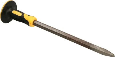 Image de KOTARBAU® Burin pointu de maçon 400x18mm avec protection robuste pour la main Burin à main
