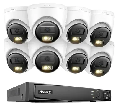 Zdjęcie produktu dla System kamer monitoringu - 4K Ultra HD - Kamera 8MP - Dwuwayerowa komunikacja audio - Do użytku na zewnątrz - Kamera monitoringu