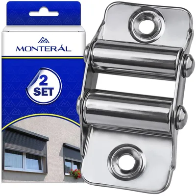 2er-Pack Doppelrollenführung für Rolladen, Metall