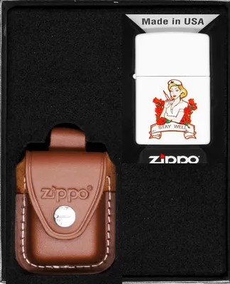 Produktbild von ZIPPO Feuerzeug-Set TATTO NURSE DESIGN Geschenk No4