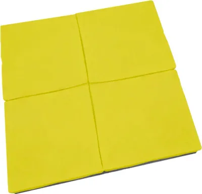 Imagen del producto de Alfombra de juego cuadrada de 120 cm - color amarillo