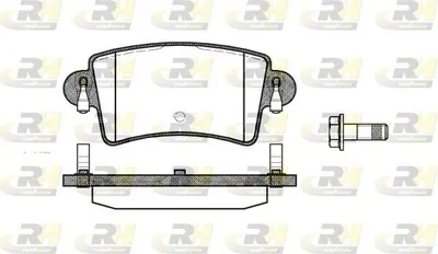 Produktbild von ROADHOUSE Bremsbeläge Satz Hinten Bremsklötze für RENAULT MASTER II Kasten (FD) 2833.00