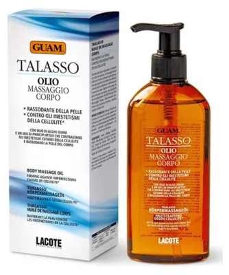 Immagine prodotto di GUAM Olio corpo thalasso, 200 ml, con estratti marini, ideale per massaggi