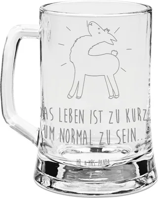 Produktbild von Mr. & Mrs. Panda Seidel Lama Stolz - Transparent - Geschenk, Family, Bierhumpen, Glas Bierkrug, Außenseiter, Lamas, Alpaka, Humpen, Familie, Hippie, Krug, Freundin