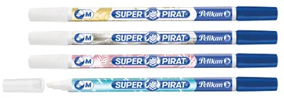 Obrázek produktu pro Pelikan 603218, Střední, Kulatý a štětcový hrot, Různé barvy, Modrá, Bílá, Kulatý, Německo, 50 kusů