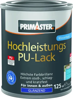 Produktbild von Primaster Hochleistungs PolyurethanLack schokobraun glänzend 125 ml
