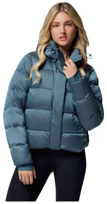 Image de Veste Columbia Chaqueta con capucha Columbia Amaze Puff azul verdoso mujer pour Femme