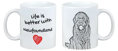 Obrázek produktu pro Art-Dog Keramický hrnek – Novofundlandský pes