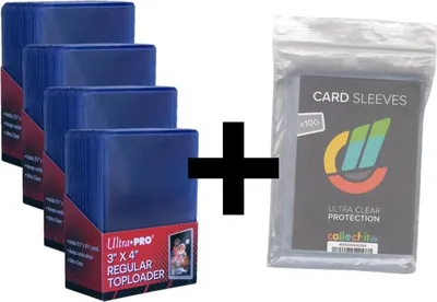Image de 100 Ultra Pro 3' x 4' Toploader + 100 collect-it Hüllen