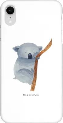 Produktbild von Mr. & Mrs. Panda Iphone XR Handyhülle Koalabär - Weiß - Geschenk, Koala, Traum, Traumland, Bär, Handy Case, Lustige Sprüche, schlafen, Träumen, Premium Kunststoff