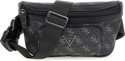 Image de GUESS Crossbody Bum Bag Milano Dark Black : noir Assortiment de couleurs : noir