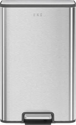 Produktbild von EKO - Marina Treteimer 50 Liter - Stainless Steel Plastic  - Matt Edelstahl