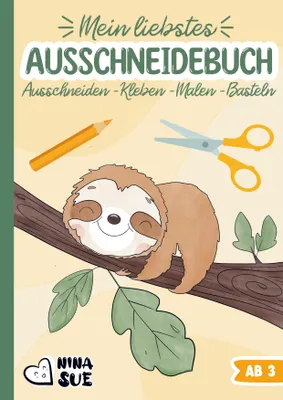 Produktbild von Ausschneidebuch für Kinder ab 3 Jahren: Spielerisch Ausschneiden lernen, Kleben & Ausmalen