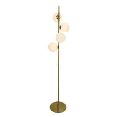 Produktbild von Olucia - REMO - Stehlampe - Weiß / Messing