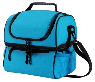 Image de Sac isotherme pour le déjeuner, avec deux compartiments et une bandoulière réglable