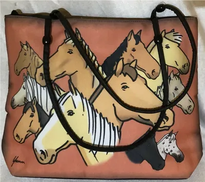 Produktbild von Shoppingtasche Einkaufstasche Pferde Zauberpferde Yann Design SchultertaschePferdetasche Tasche