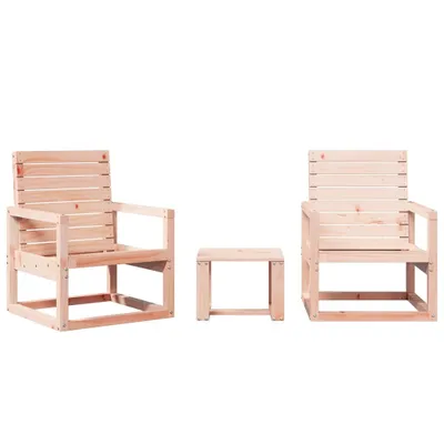 Produktbild von 3-tlg. Garten-Lounge-Set Massivholz Douglasie