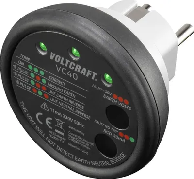 Produktbild von VOLTCRAFT VC40 Steckdosentester CAT II 300 V