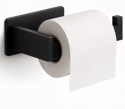 Produktbild von Minismus Edelstahl WC-Papierhalter – Klebeversion ohne Bohren
