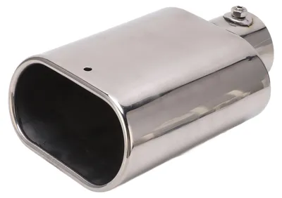 Obrázok produktu pre Šikmá koncovka výfuku do auta 60 × 137 mm z nehrdzavejúcej ocele na úpravu