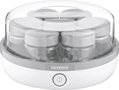 Image de SEVERIN yaourtière JG 3518 avec 7 pots 13W blanc/gris