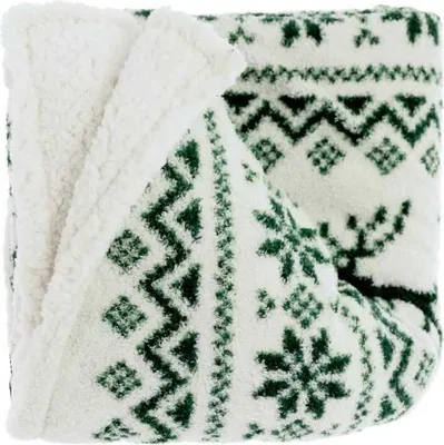Produktbild von Unique Living – Plaid Mirre Dunkelgrün – 130 x 160 cm